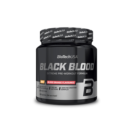 Biotech Black Blood CAF+ 300 g. blueberry skonis