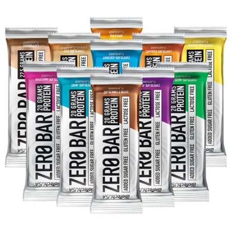 BioTech Zero Bar 50 g. chocolate chip cookies skonis