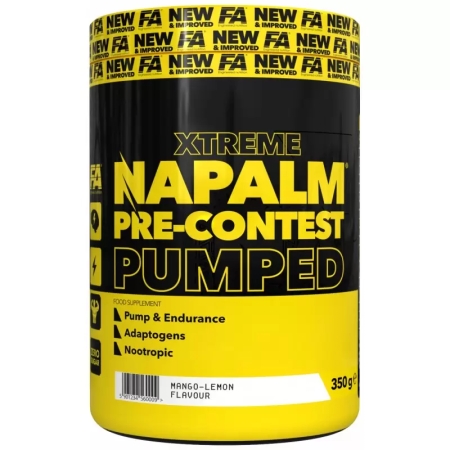FA Napalm Pre-Contest Pumped 350 g. dragon fruit skonis