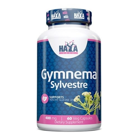 Haya Labs Gymnema Sylvestre (Miškinės pokštenės lapų ekstraktas) 60 kaps.