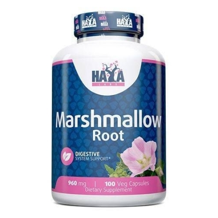 Haya Labs Marshmallow Root 100 kaps. (Svilarožių ekstraktas)