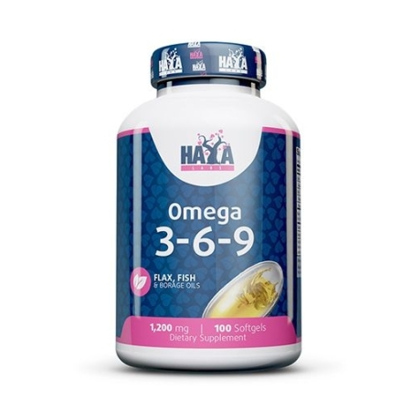 Haya Labs Omega 3-6-9 100 kaps. (žuvų taukai)