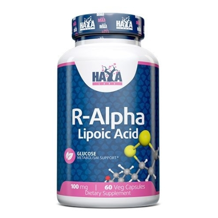 Haya Labs R-Alpha Lipoic Acid (R-alfa lipoinė rūgštis) 60 kaps.