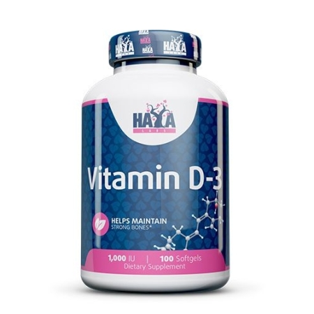 Haya Labs Vitamin D-3 (1000 IU) 100 kaps.