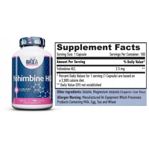 Haya Labs Yohimbine HCl 100 kaps.