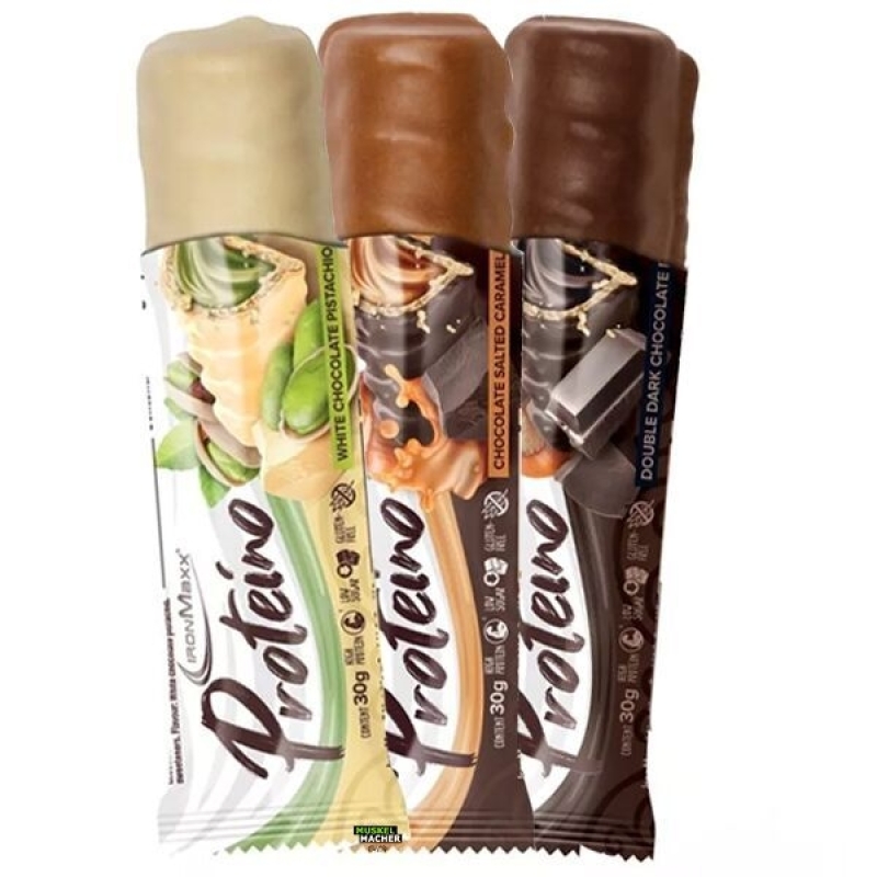 IronMaxx Proteino bar 30 g. (batonėlis) chocolate salted caramel skonis IronMaxx Proteino bar 30 g. (batonėlis) chocolate salted caramel skonis