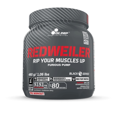 Olimp Redweiler 480 g. red punch skonis