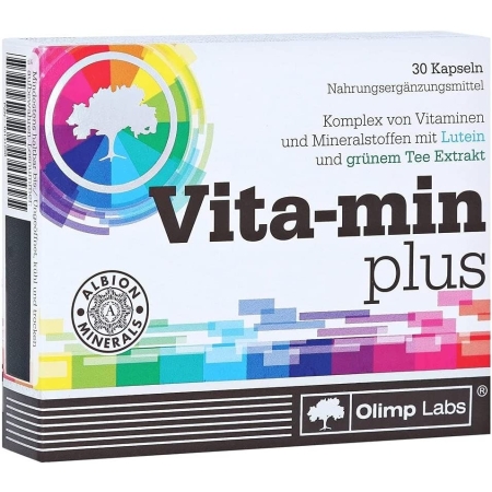 Olimp Vita-Min Plus 30 kaps.Galioja iki 2023-06-22