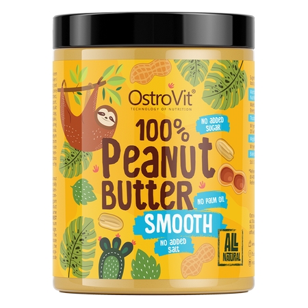 OstroVit Peanut Butter 100% (kreminis žemės riešutų kremas)