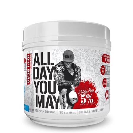 Rich Piana 5% ALL DAY YOU MAY 465 g. fruit punch skonis