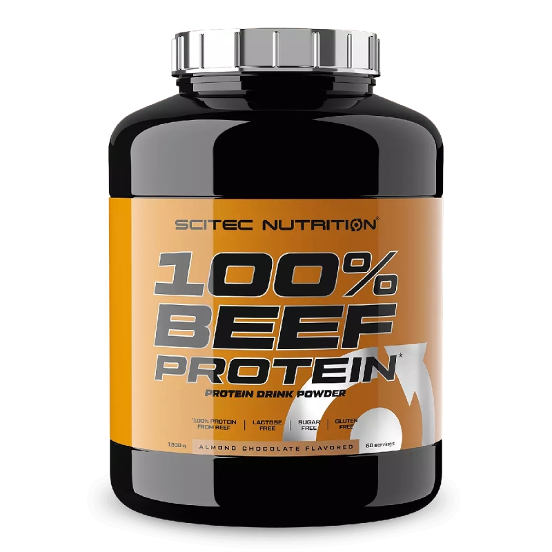 Scitec 100% Beef Protein 1800 g. migdolų-šokolado skonis Scitec 100% Beef Protein 1800 g. migdolų-šokolado skonis