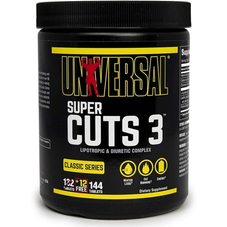 Universal Nutrition Super Cuts 3, 144 tabl.