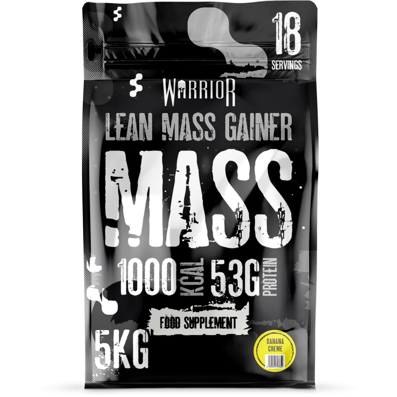 Warrior Mass 5000 g. banana skonis Warrior Mass 5000 g. banana skonis