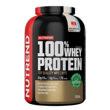 Nutrend 100% Whey Protein 2250 g. strawberry skonis