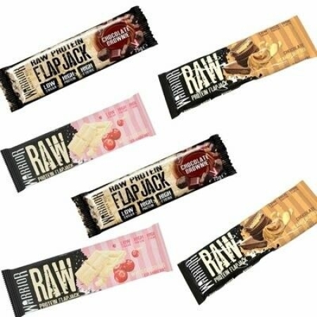 Warrior RAW Protein Flapjack 75g chocolate peanut butter skonis