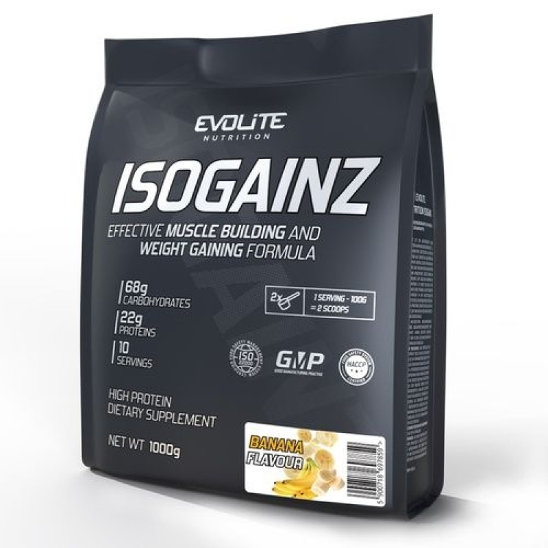 EvoLite IsoGainz 1000 g. straciatella skonis EvoLite IsoGainz 1000 g. straciatella skonis