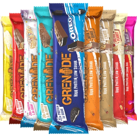 Grenade Protein Bar 60 g. chocolate chip salted caramel skonis