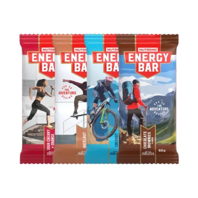 Nutrend Energy Bar 60 g. chocolate brownies skonis Nutrend Energy Bar 60 g. chocolate brownies skonis