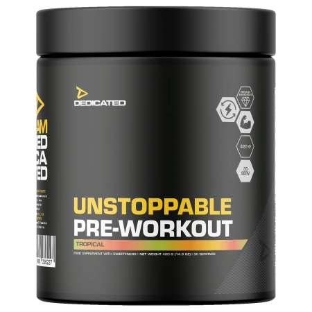 Dedicated Unstoppable Pre-Workout 420 g.