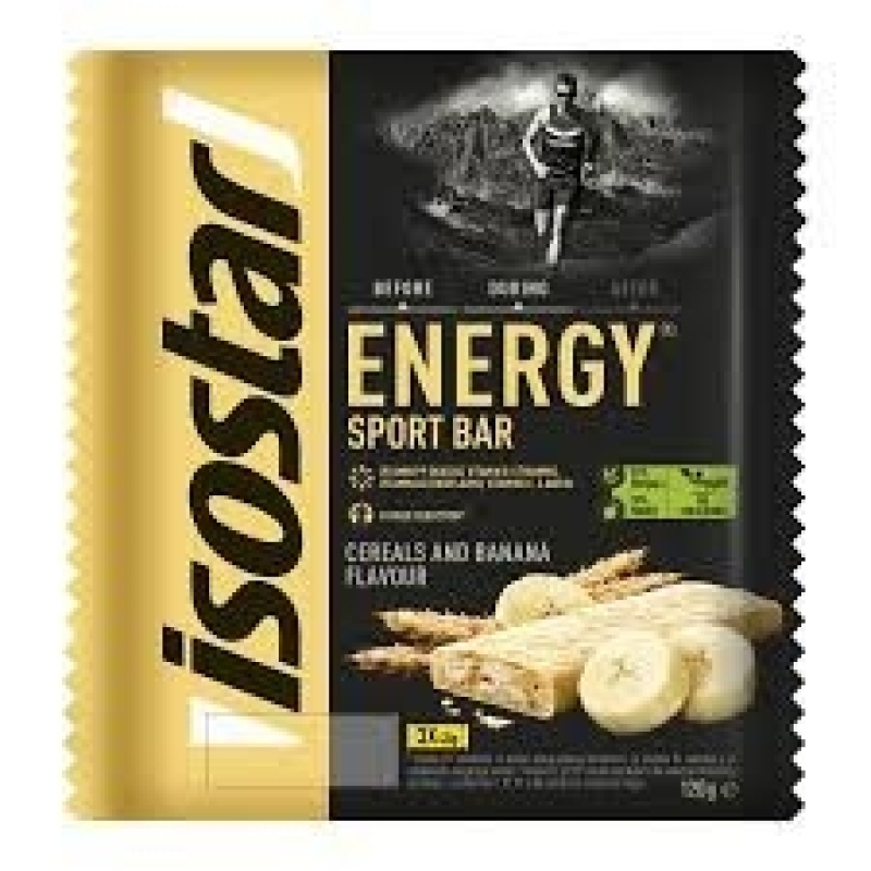 Isostar Energy Sport Bar 3×40 g. cereals & banana skonis Isostar Energy Sport Bar 3×40 g. cereals & banana skonis