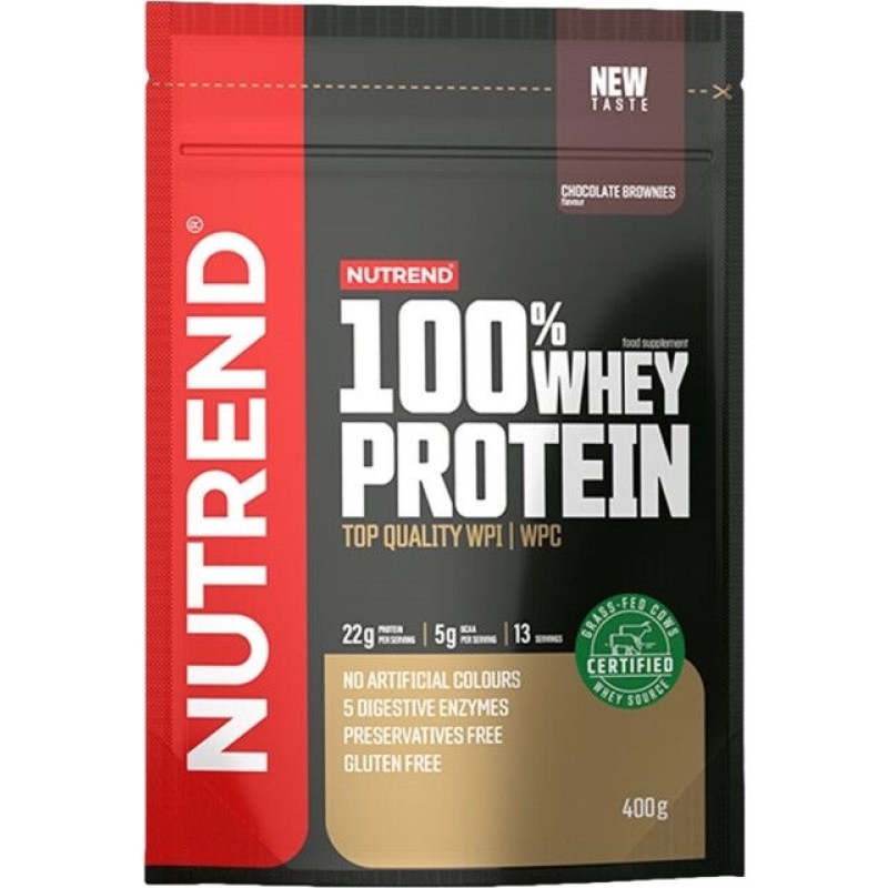Nutrend 100% Whey Protein 400 g. white chocolate + coconut skonis Nutrend 100% Whey Protein 400 g. white chocolate + coconut skonis
