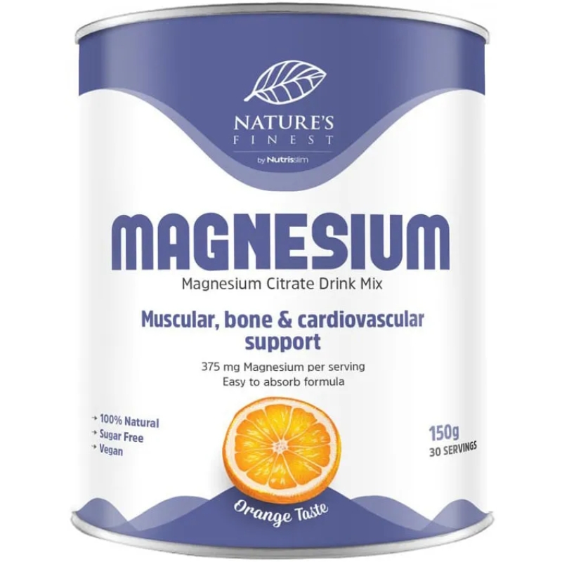 Nature's Finest magnio citratas 150 g. orange skonis Nature's Finest magnio citratas 150 g. orange skonis