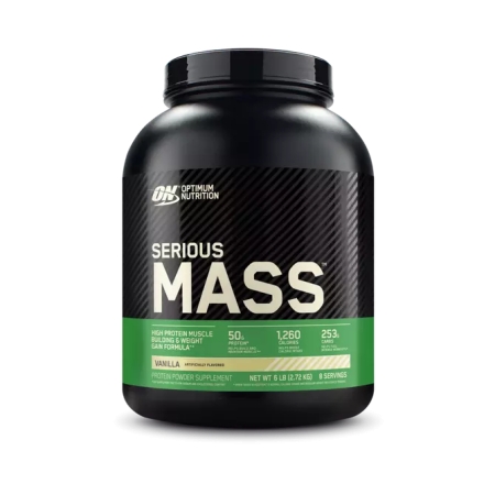 Optimum Nutrition SERIOUS MASS 2720g vanilės skonis