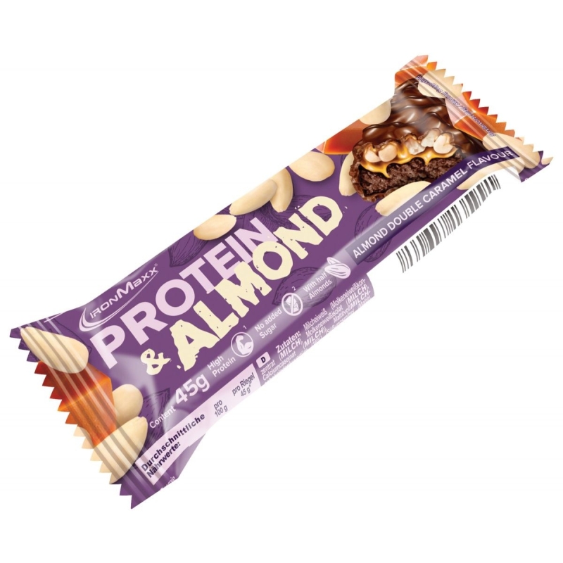 IronMaxx Protein & Almond Bar 45 g. (Almond Double Caramel) Galioja iki 2025-07-31 almond double caramel skonis IronMaxx Protein & Almond Bar 45 g. (Almond Double Caramel) Galioja iki 2025-07-31 almond double caramel skonis