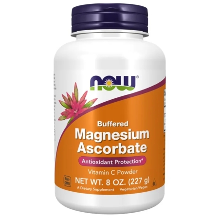 NOW Foods Magnesium Ascorbate Powder 227 g. (Magnio askorbatas)
