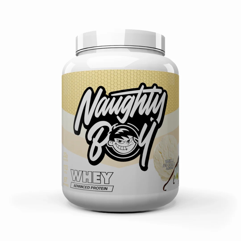 Naughty Boy Advanced Whey Protein 2010 g. white chocolate salted peanut skonis Naughty Boy Advanced Whey Protein 2010 g. white chocolate salted peanut skonis
