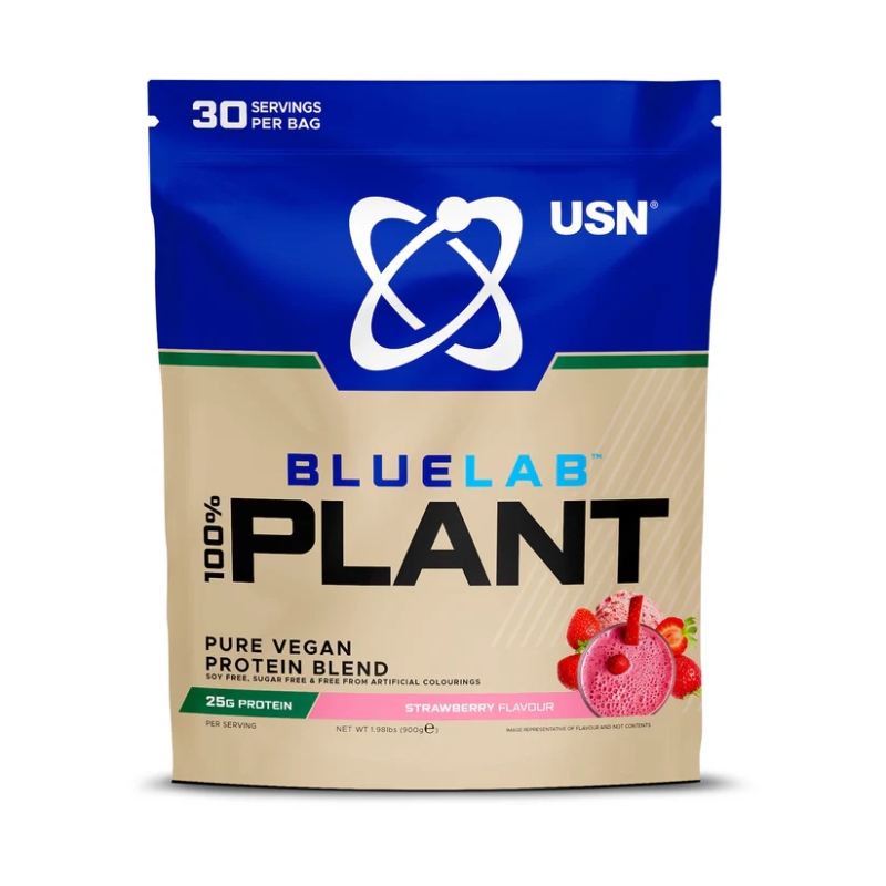 USN BlueLab 100% Plant Protein 900 g. chocolate skonis USN BlueLab 100% Plant Protein 900 g. chocolate skonis