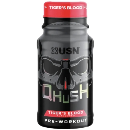 USN Qhush Pre-Workout Shot 60 ml. cherry cola skonis
