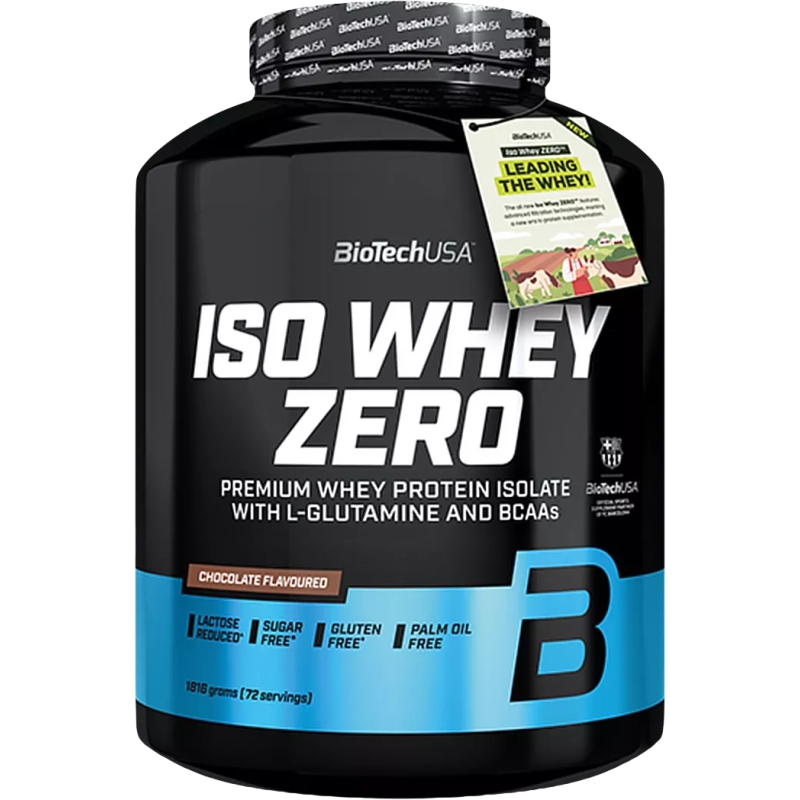 Biotech Iso Whey Zero 1816 g. banana skonis Biotech Iso Whey Zero 1816 g. banana skonis