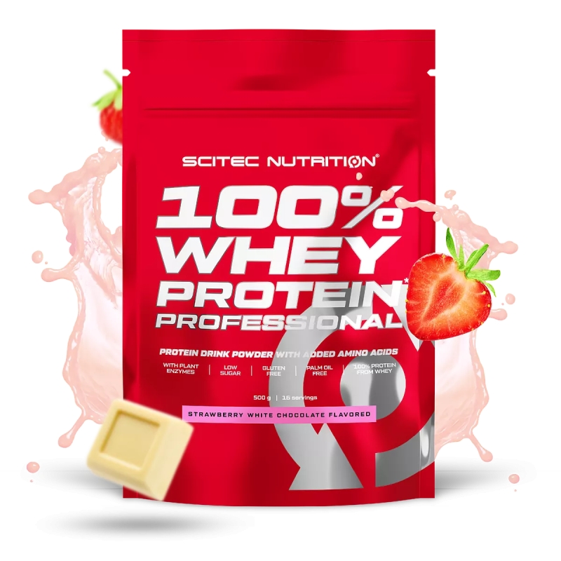 Scitec 100% Whey Protein Professional 500 g. coconut skonis Scitec 100% Whey Protein Professional 500 g. coconut skonis