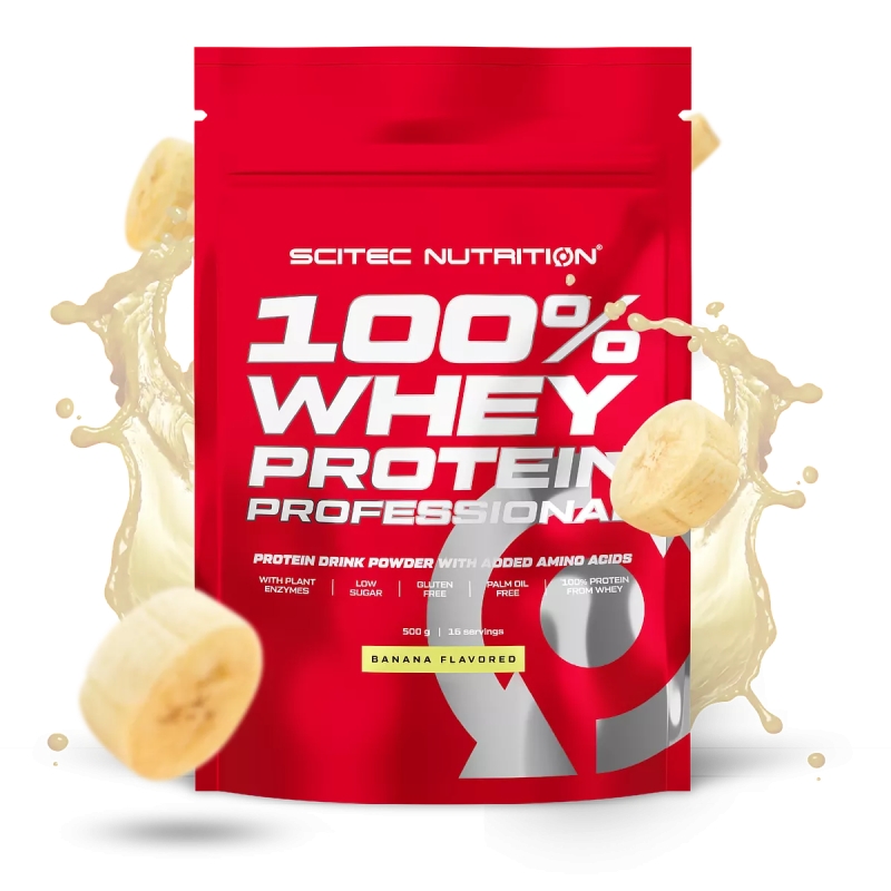 Scitec 100% Whey Protein Professional 500 g. coconut skonis Scitec 100% Whey Protein Professional 500 g. coconut skonis