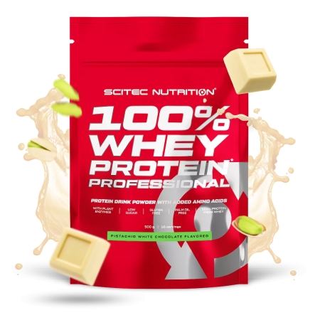 Scitec 100% Whey Protein Professional 500 g. vanilla skonis