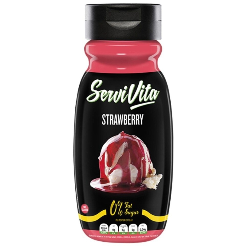 ServiVita Strawberry Dessert Sauce 320 ml.Galioja 2025-10-10 strawberry ServiVita Strawberry Dessert Sauce 320 ml.Galioja 2025-10-10 strawberry