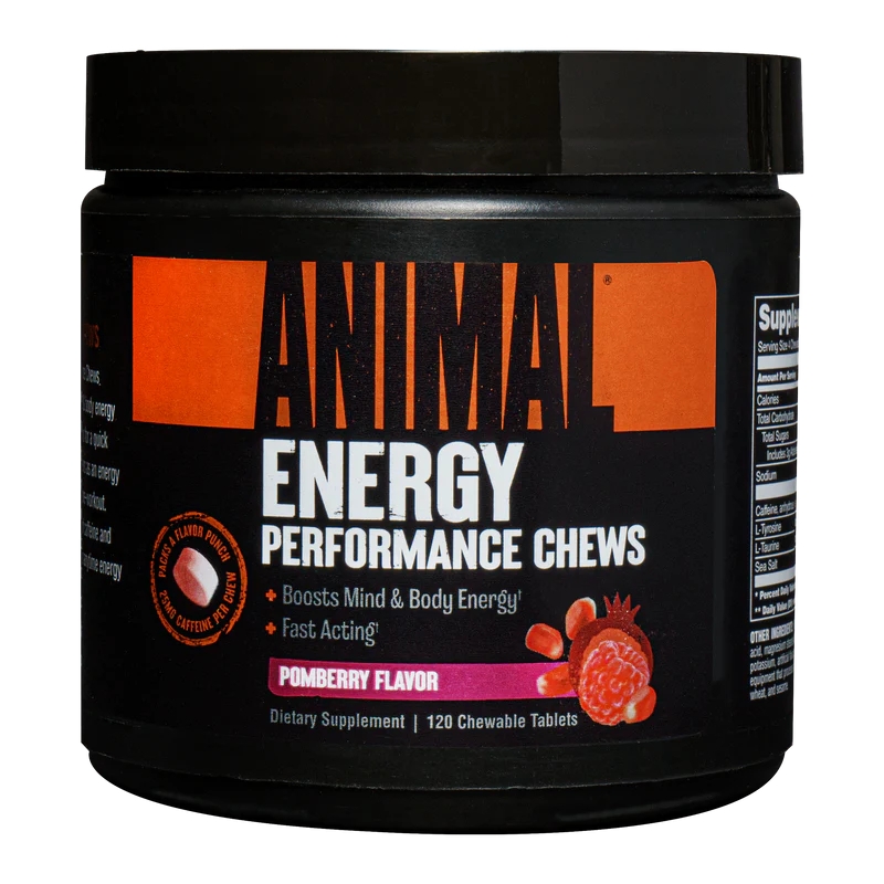 Universal Animal Energy Performance Chews 120 tabl. Galioja iki 2025-12-31 pomberry skonis Universal Animal Energy Performance Chews 120 tabl. Galioja iki 2025-12-31 pomberry skonis