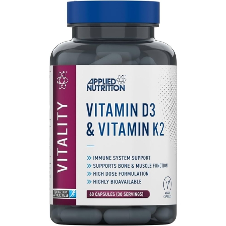 Applied Nutrition Vitamin D3 & K2 60 kaps.