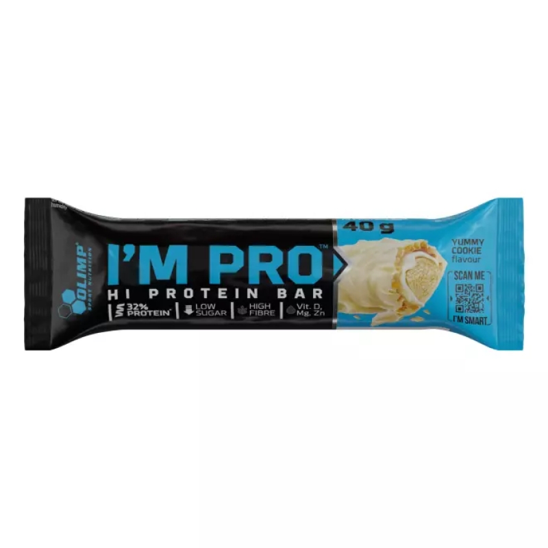 Olimp I'M PRO Protein Bar 40 g. (GALIOJA IKI 2025-12-06 peanut butter skonis Olimp I'M PRO Protein Bar 40 g. (GALIOJA IKI 2025-12-06 peanut butter skonis
