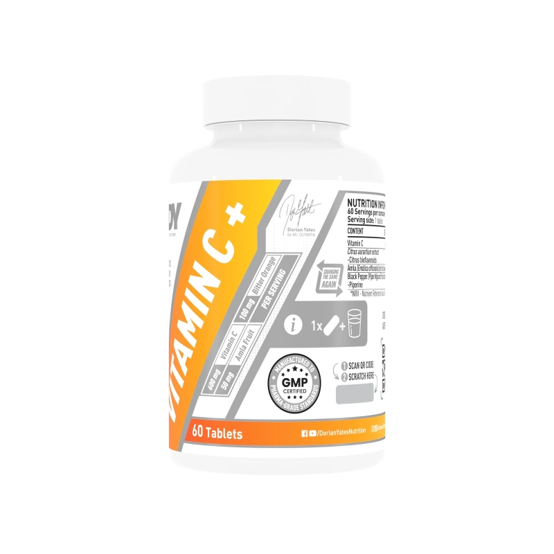 Dorian Yates Nutrition Vitamin C Plus 60 tabl. (vitaminas c) Dorian Yates Nutrition Vitamin C Plus 60 tabl. (vitaminas c)