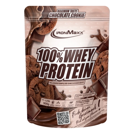 IronMaxx 100% Whey Protein 500 g. (Chocolate Cookie) Galioja iki: 2025.11.30
