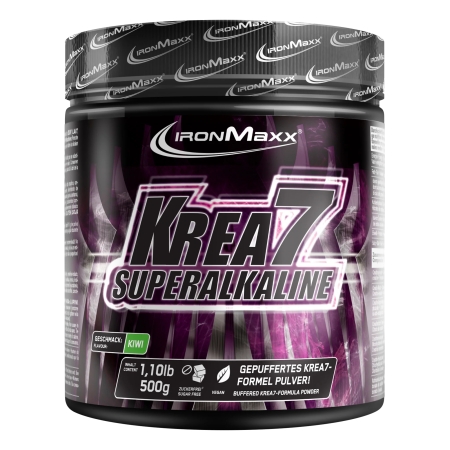 IronMaxx Krea7 Superalkaline 500 g. (Galioja iki: 2025.11.30) kiwi skonis