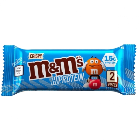 Crispy M&M's Hi protein bar 52 g.Galioja iki 2026-02-17
