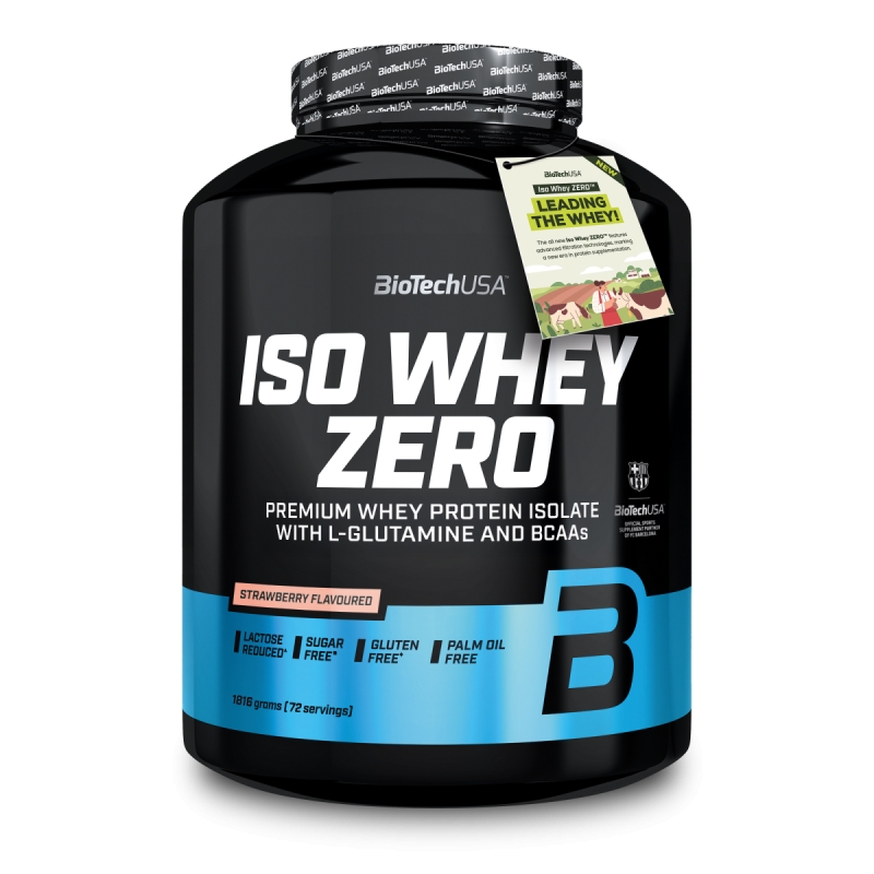 Biotech Iso Whey Zero 1816 g. banana skonis Biotech Iso Whey Zero 1816 g. banana skonis