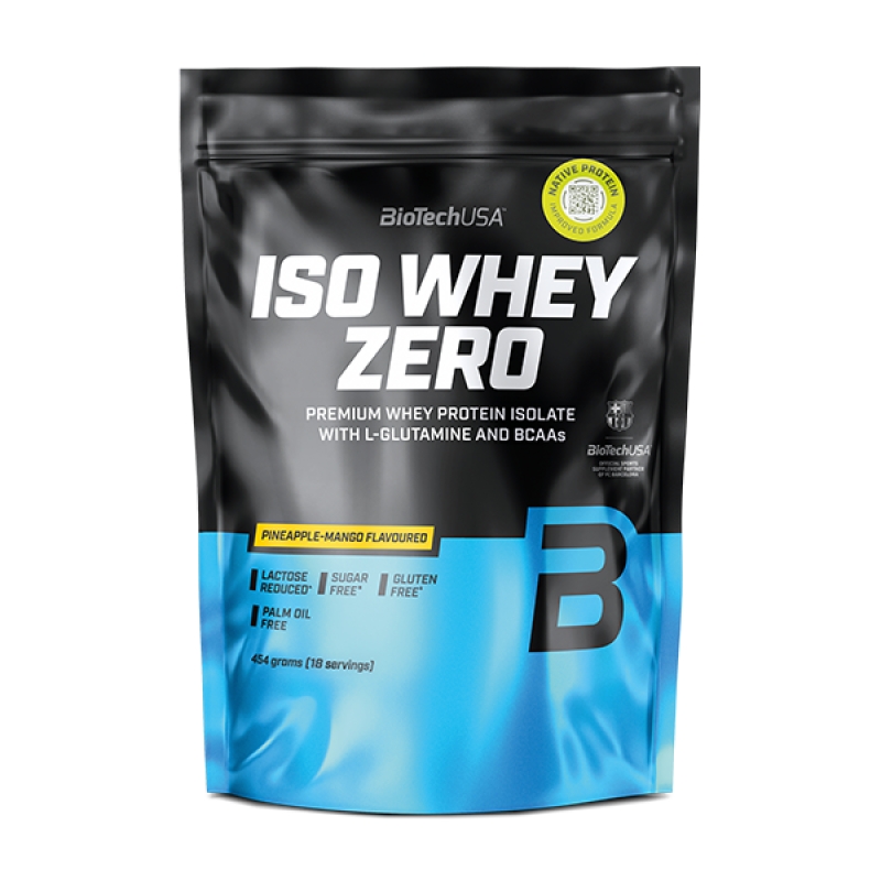 Biotech Iso Whey Zero 454 g. pineapple mango skonis Biotech Iso Whey Zero 454 g. pineapple mango skonis