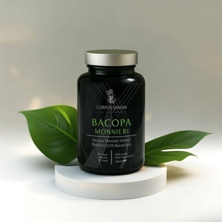 Corpus Sanum Bacopa Monnieri 90 kaps. (Mėlynžiedės taškuonės ekstraktas)