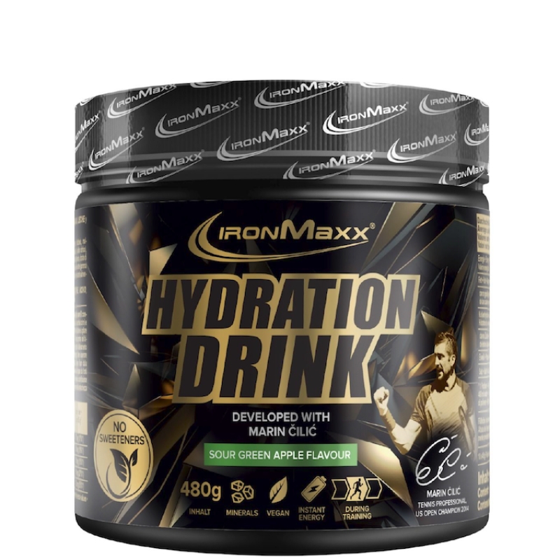 IronMaxx Hydration Drink 480 g.Galioja iki 2026-03-30 sour green apple skonis IronMaxx Hydration Drink 480 g.Galioja iki 2026-03-30 sour green apple skonis