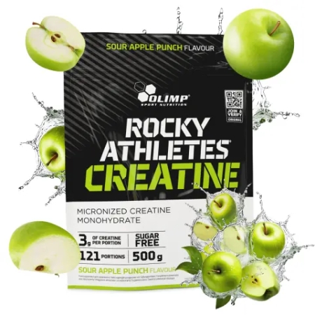 Olimp Rocky Athletes Creatine 500 g. (Kreatino monohidratas milteliais) watermelon skonis