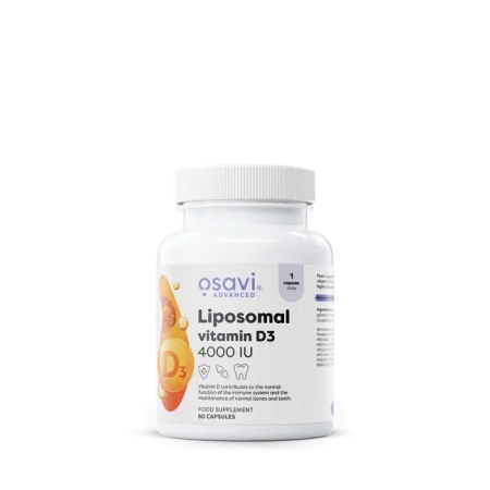 Osavi Liposomal vitamin D3 4000 IU 60 kaps. (Liposominis vitaminas D)